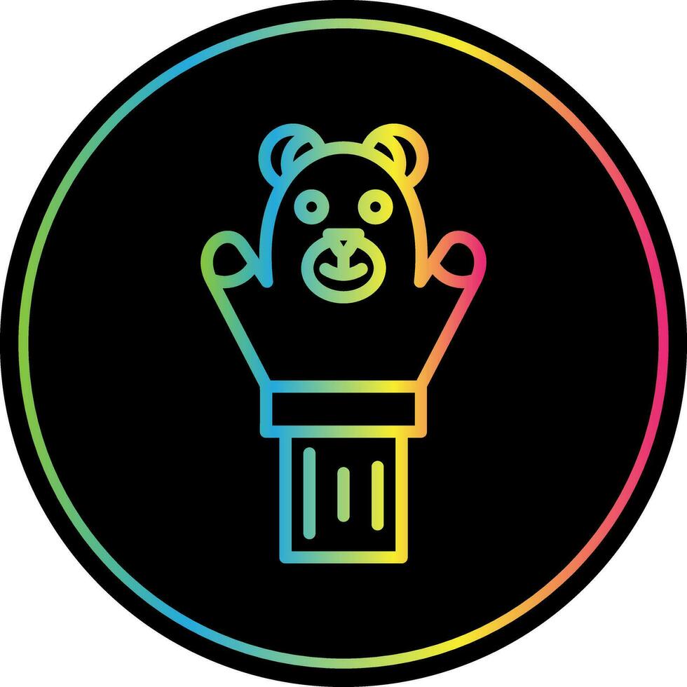 Hand puppet Vector Icon Design