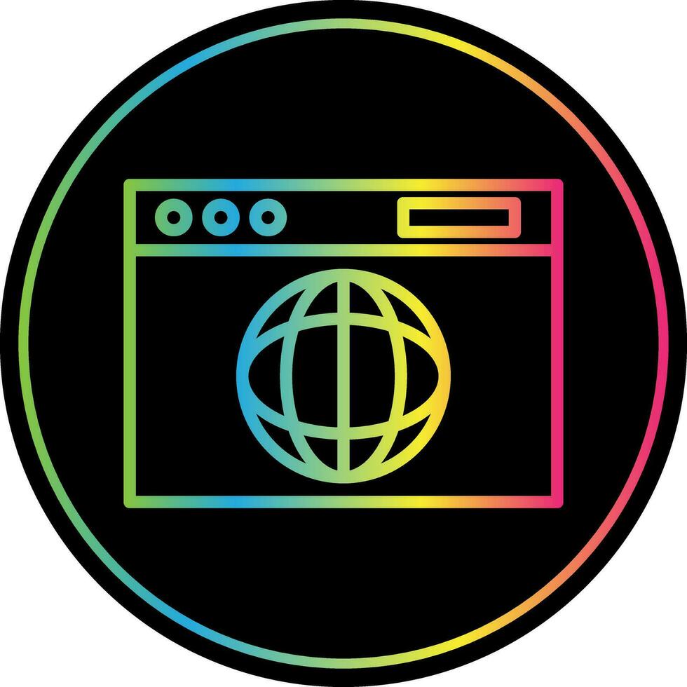 Web browser Vector Icon Design