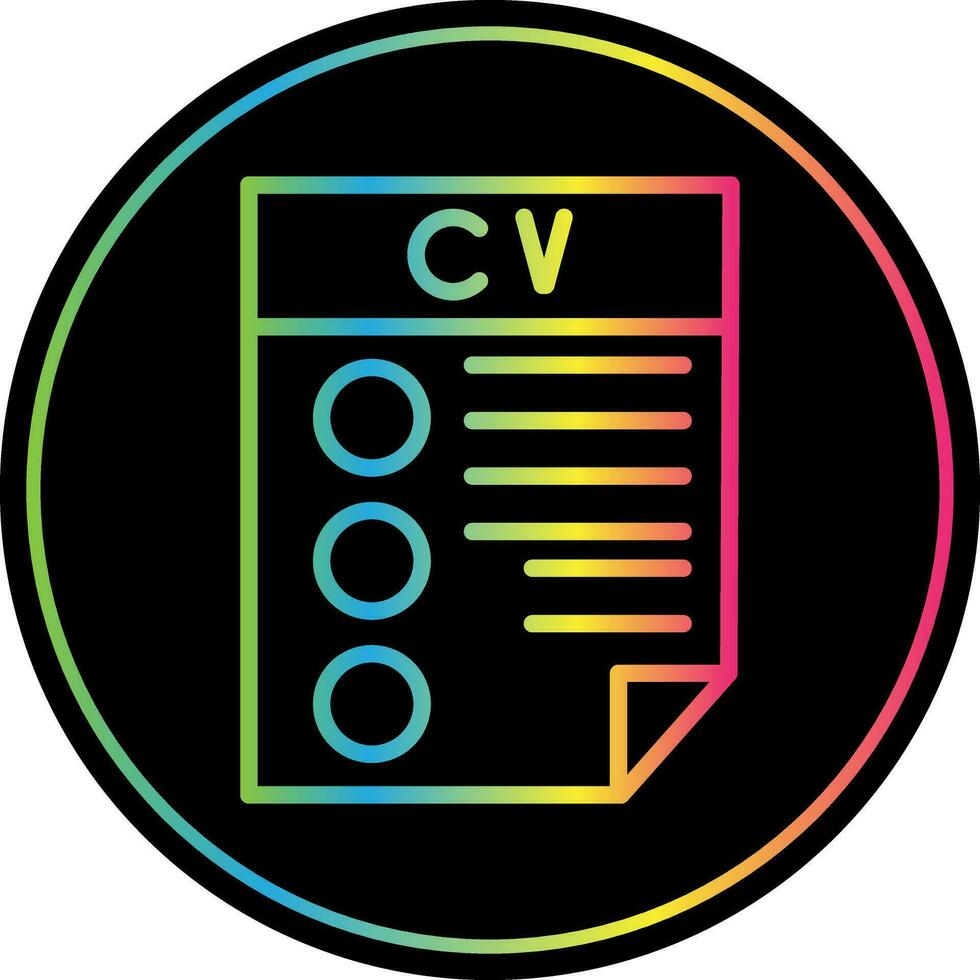 CV Vector Icon Design