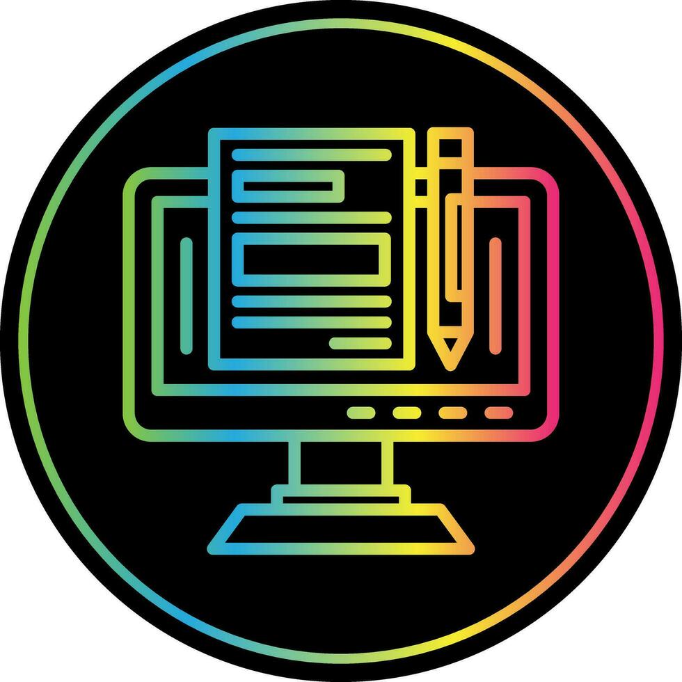 Blogger Vector Icon Design