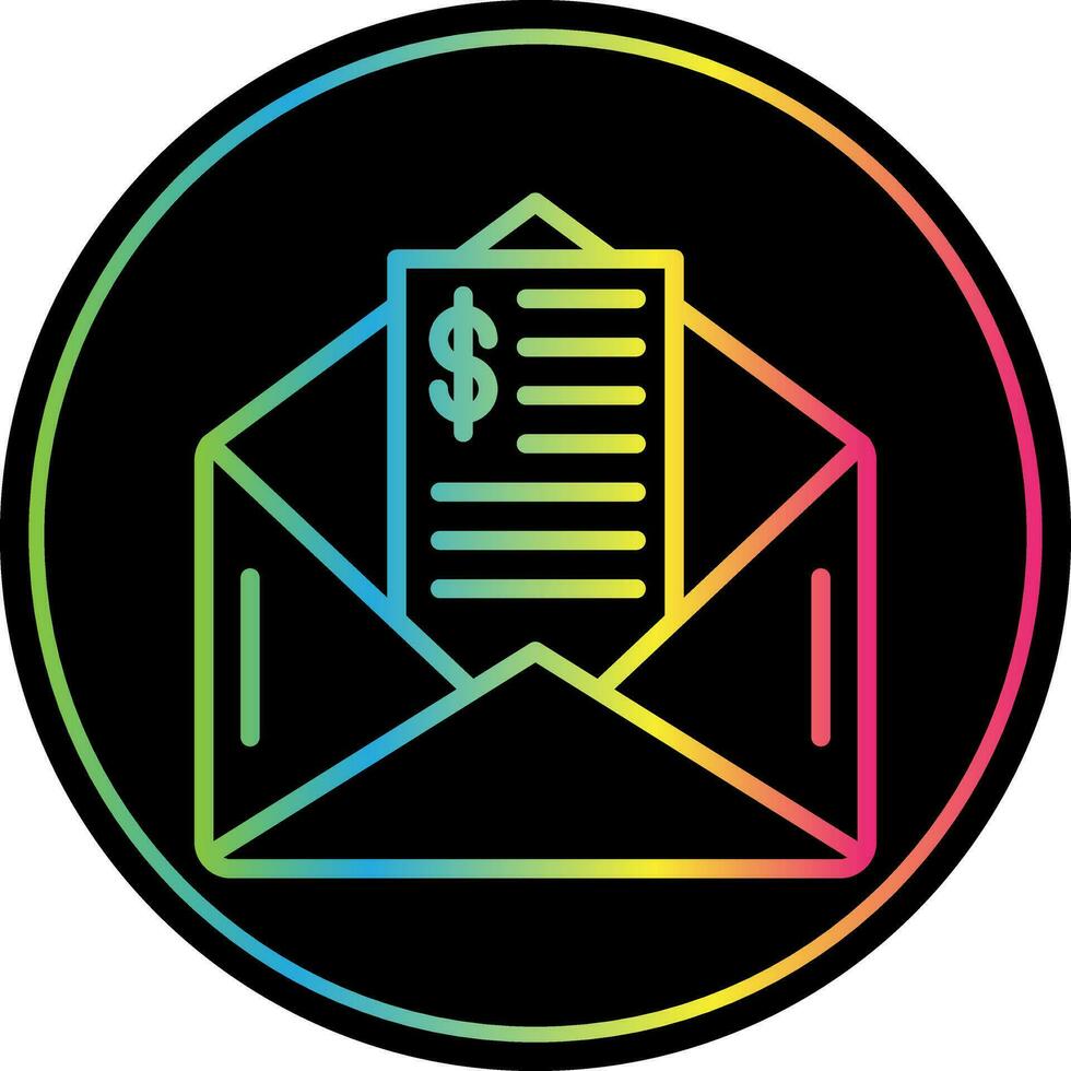 Paycheck Vector Icon Design