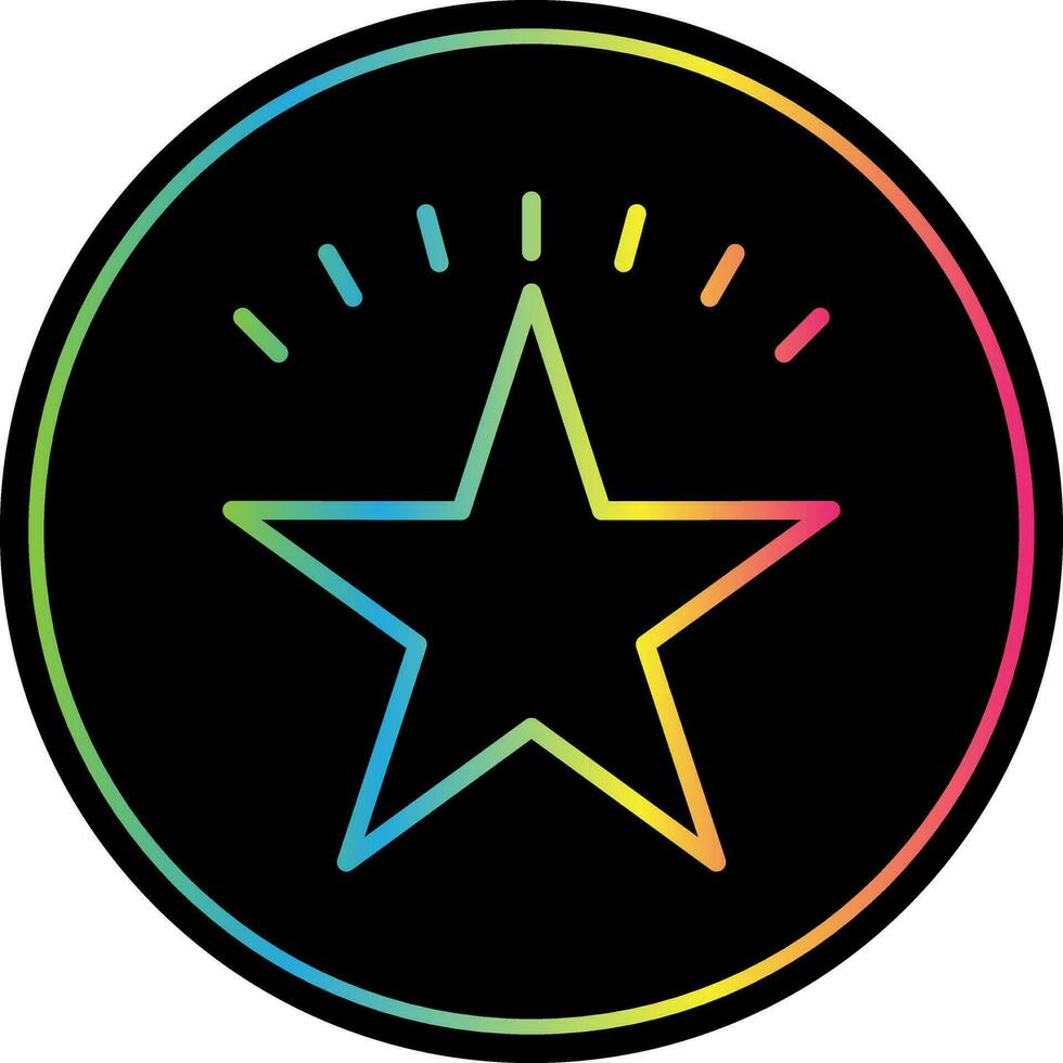 diseño de icono de vector de estrella