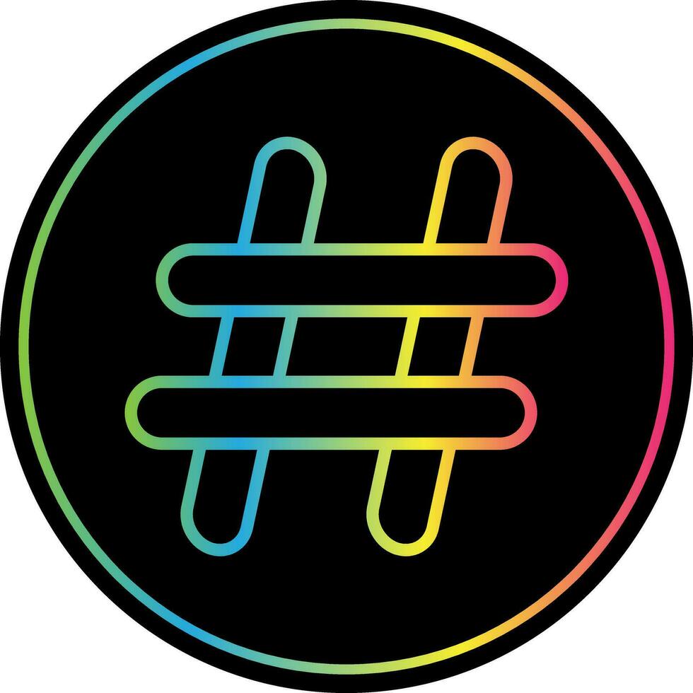 Hash tag Vector Icon Design