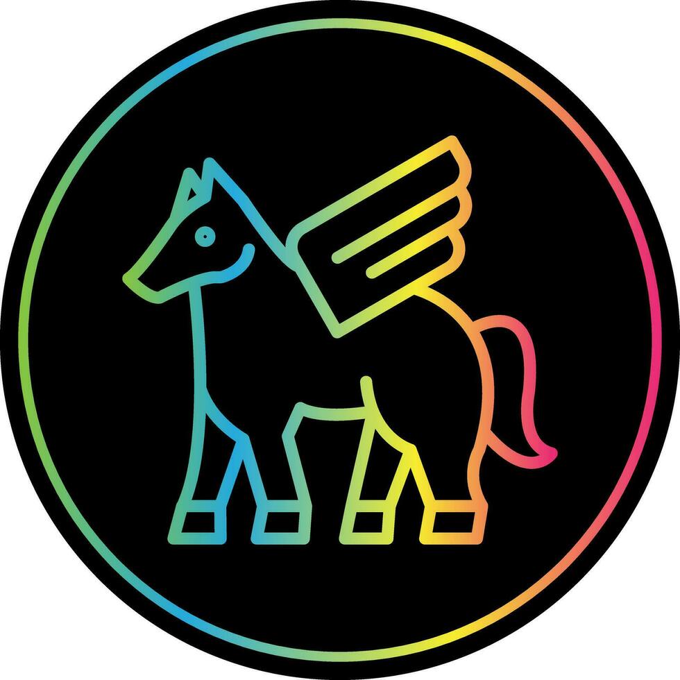 Pegasus Vector Icon Design