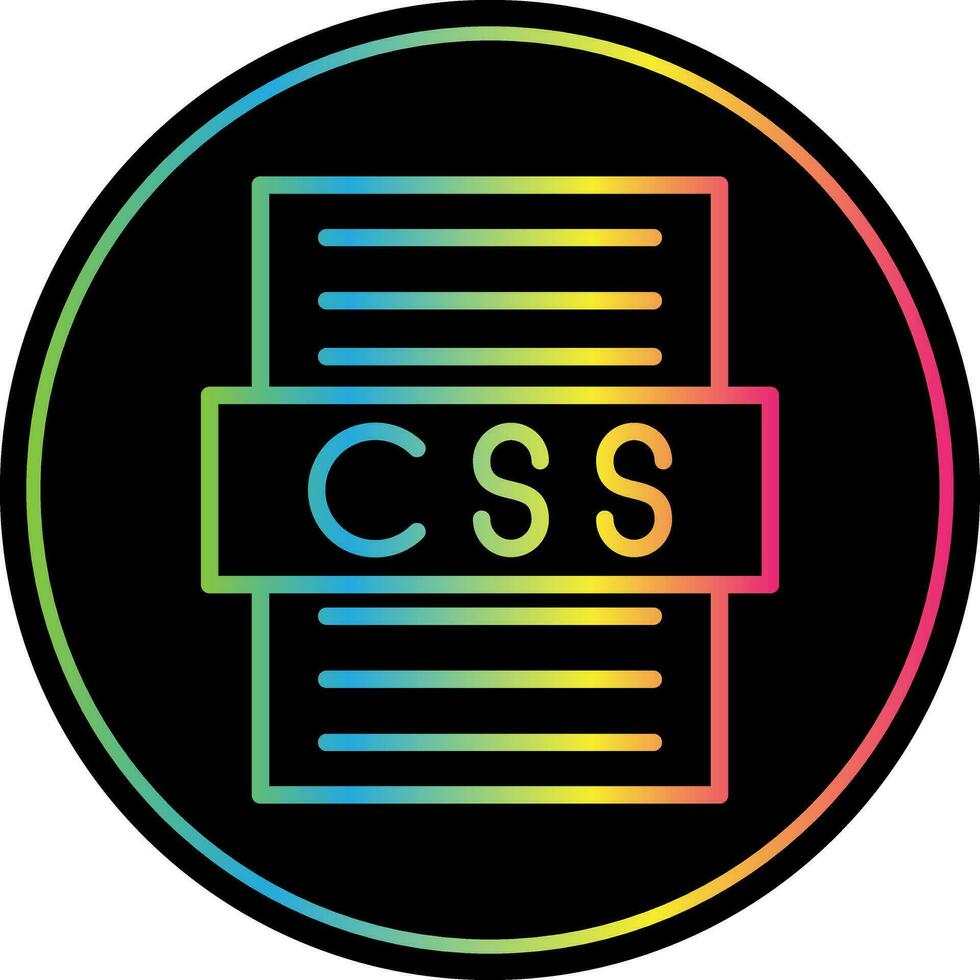 diseño de icono de vector de archivo css