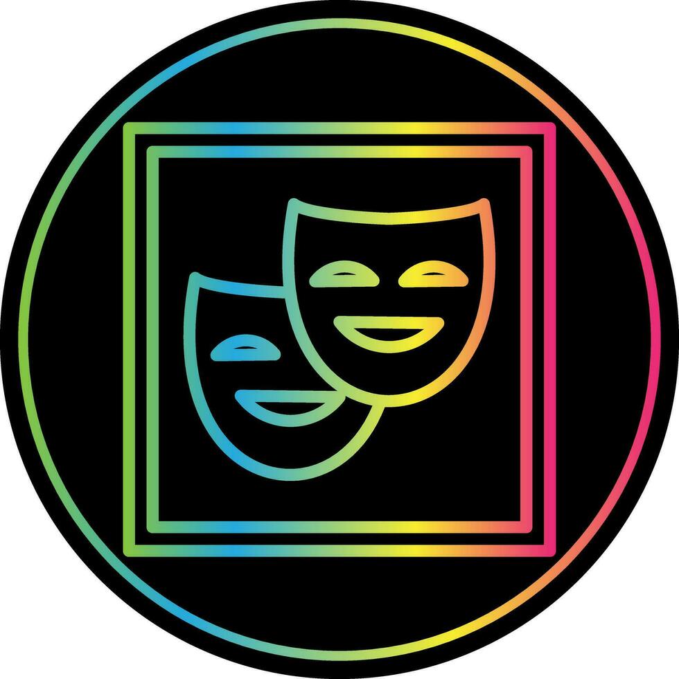 diseño de icono de vector de teatro