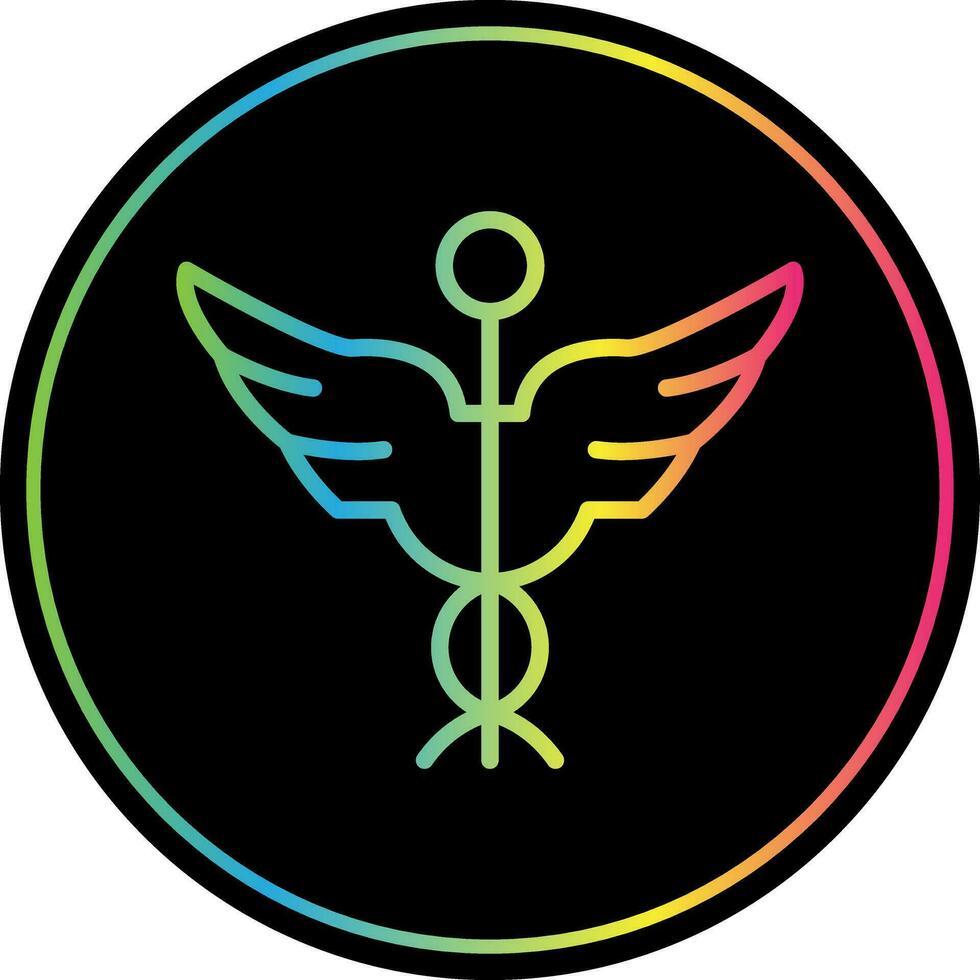 Caduceus Vector Icon Design