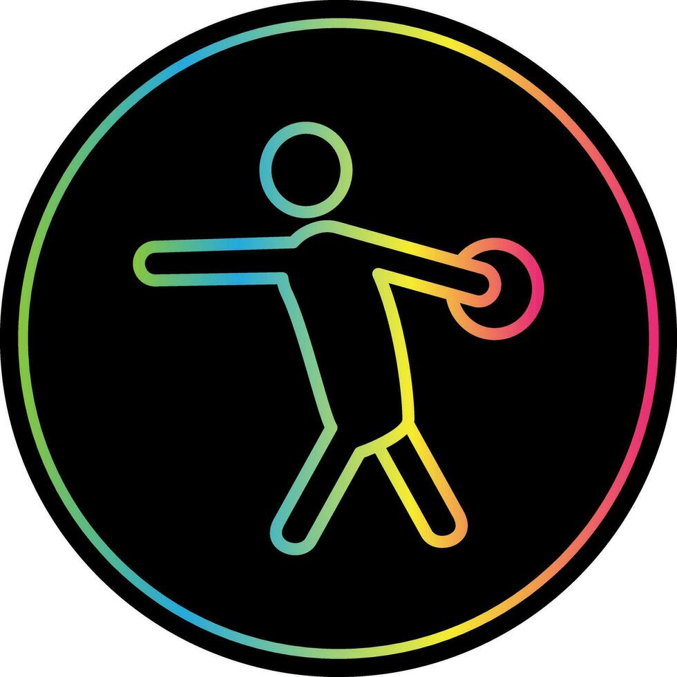 Discus Vector Icon Design