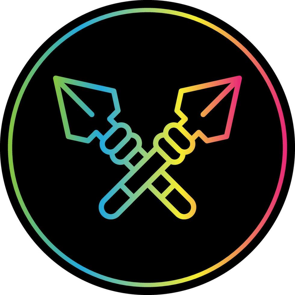 Spear Vector Icon Design