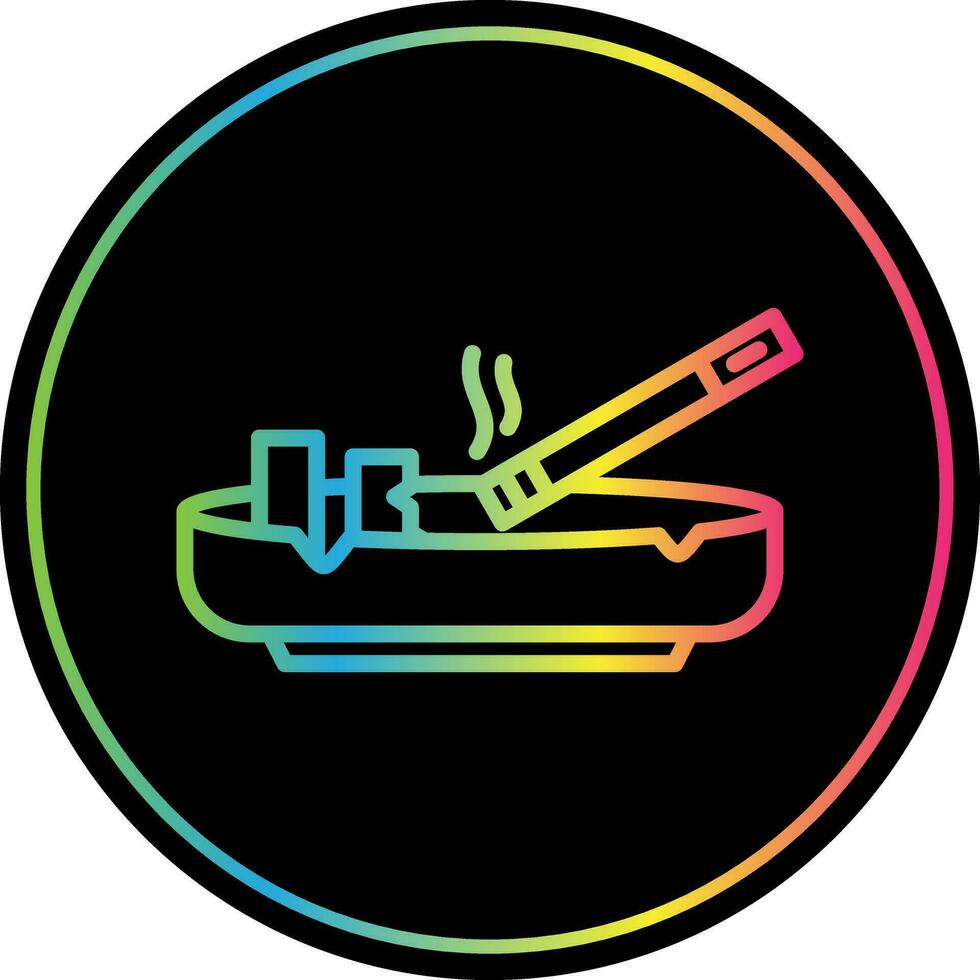 Ashtray Vector Icon Design
