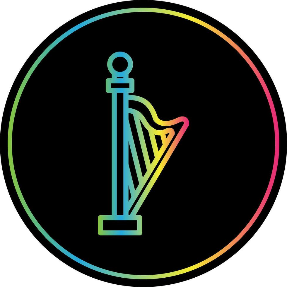 Harp Vector Icon Design