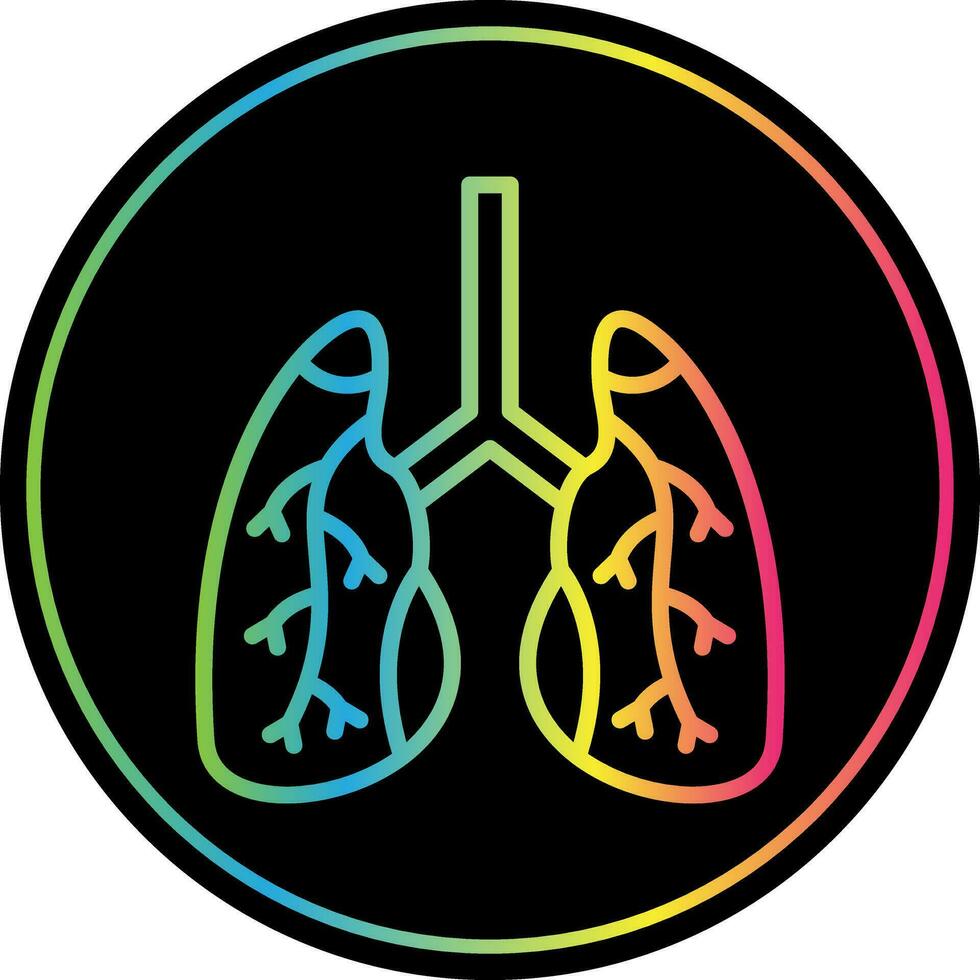 diseño de icono de vector de pulmones