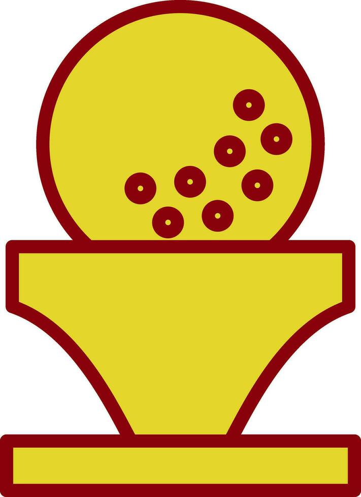 diseño de icono de vector de pelota de golf