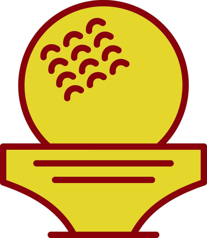 diseño de icono de vector de pelota de golf