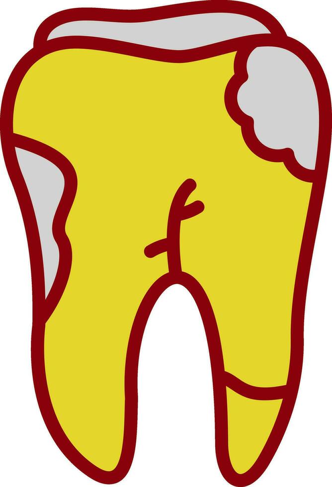 Caries Vector Icon Design