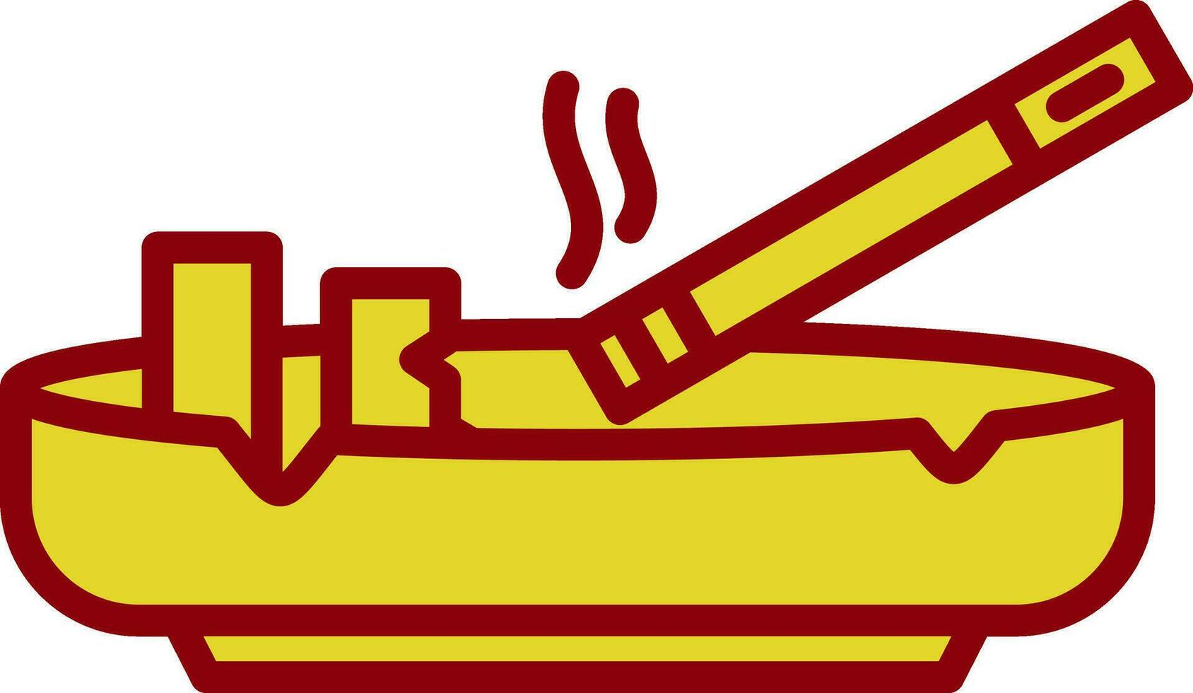 Ashtray Vector Icon Design