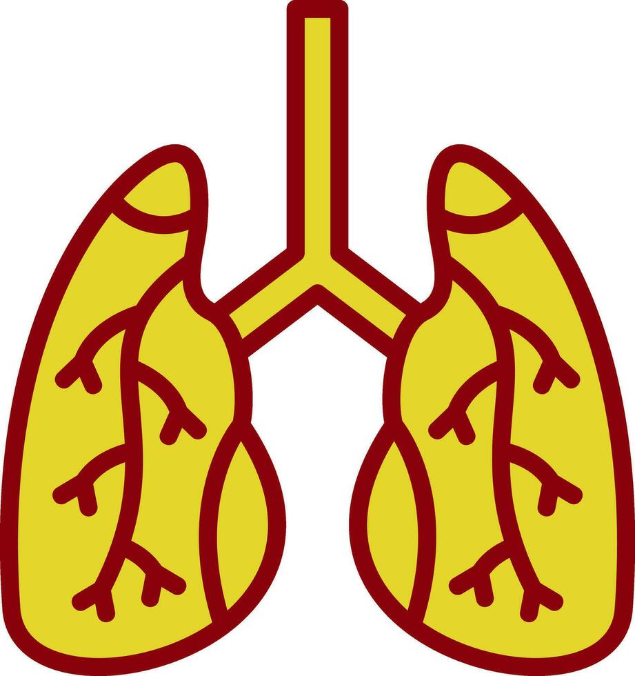 Lungs Vector Icon Design