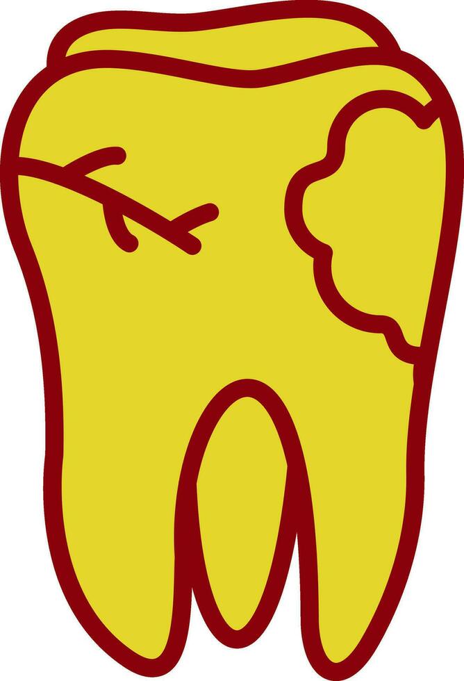 caries vector icono diseño