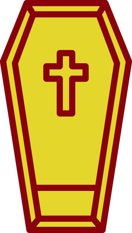 Coffin Vector Icon Design