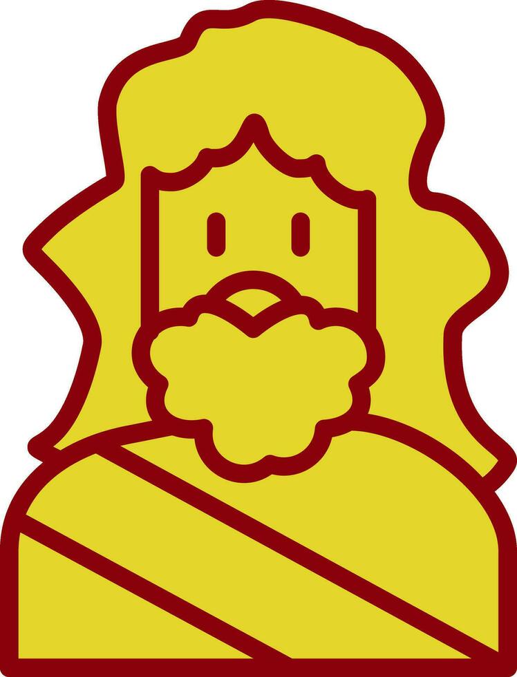 Zeus vector icono diseño