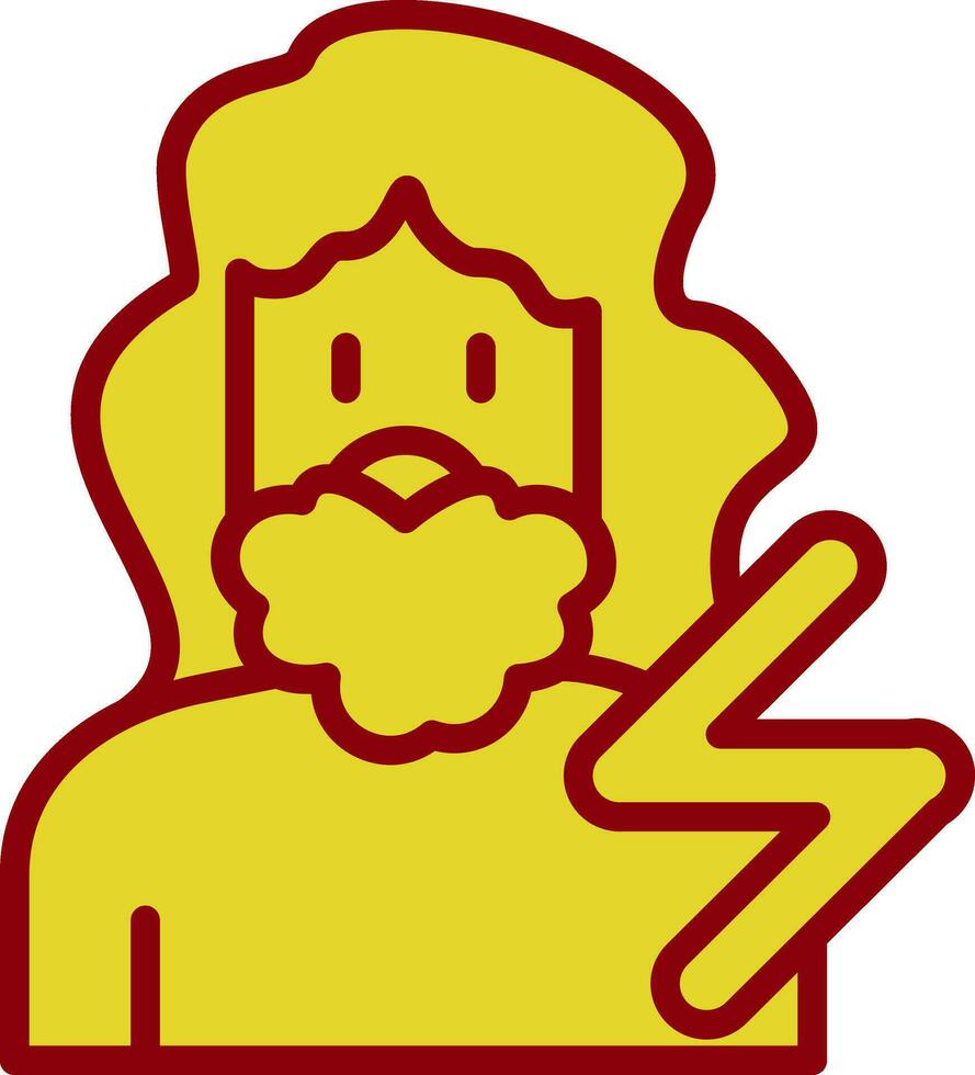 Zeus vector icono diseño