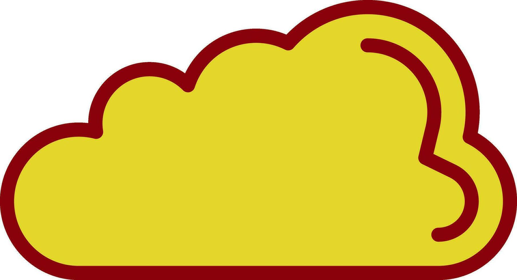 diseño de icono de vector de nube