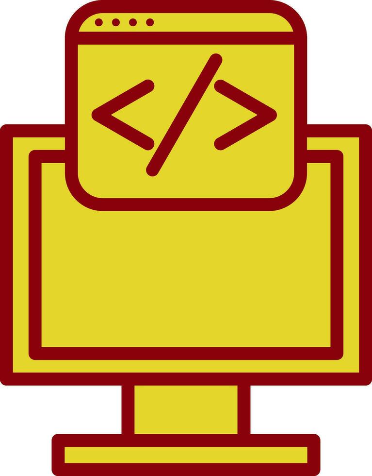 Web programming Vector Icon Design