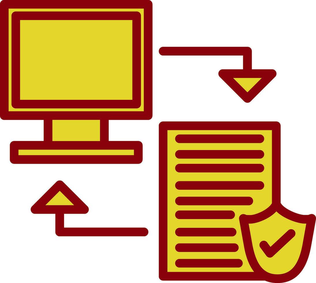 Data transfer Vector Icon Design
