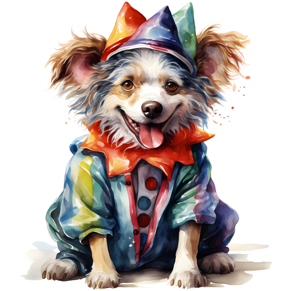 süß Hund Kostüme zum Halloween Kostüm. Illustration ai generativ png