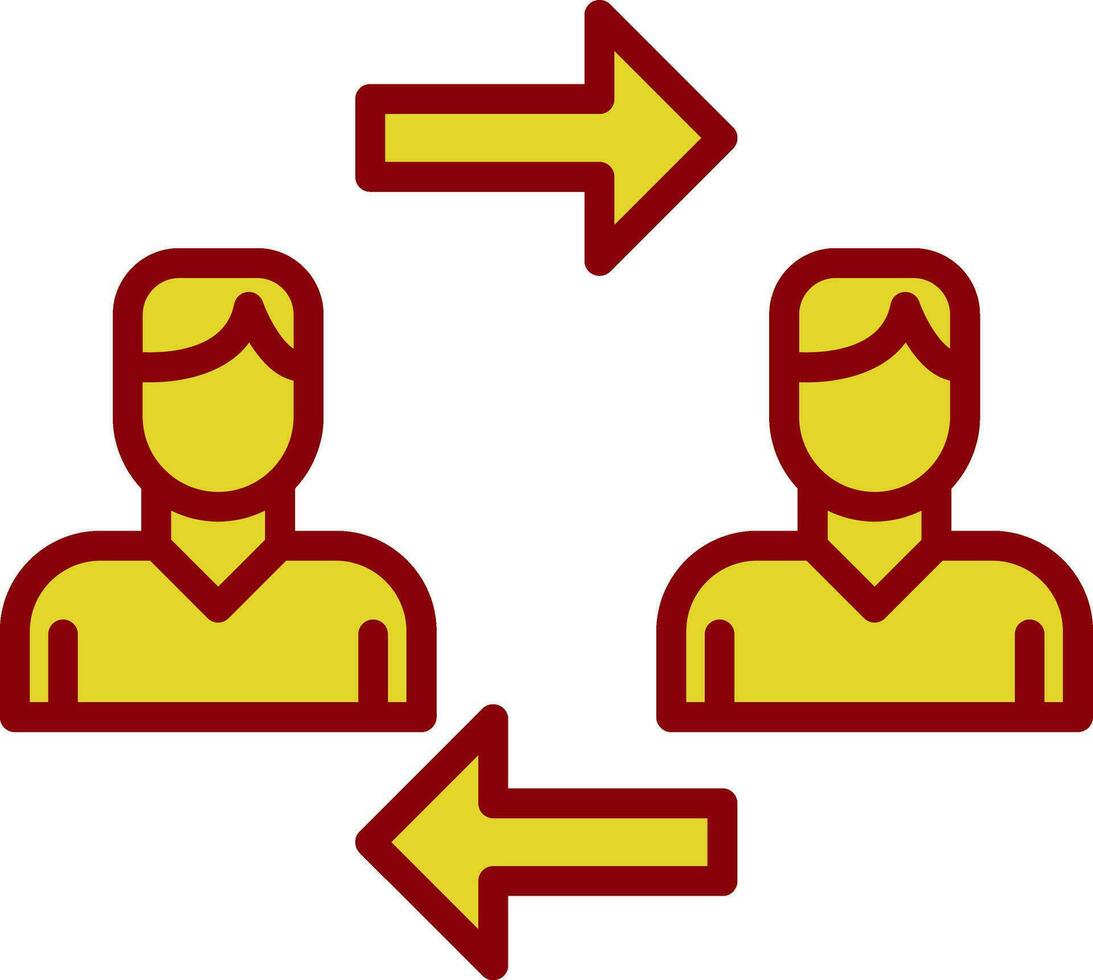 Interchangeability Vector Icon Design