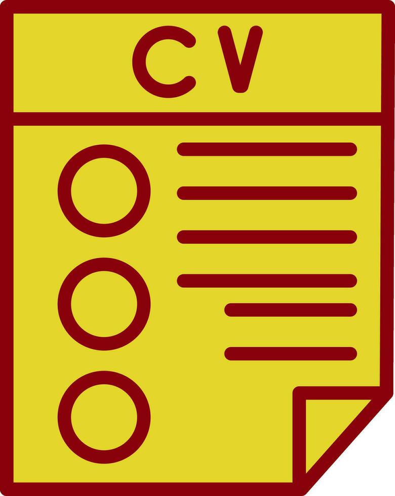 CV Vector Icon Design