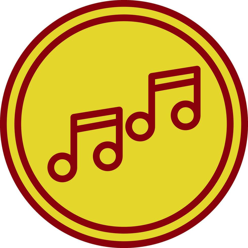 música Nota vector icono diseño