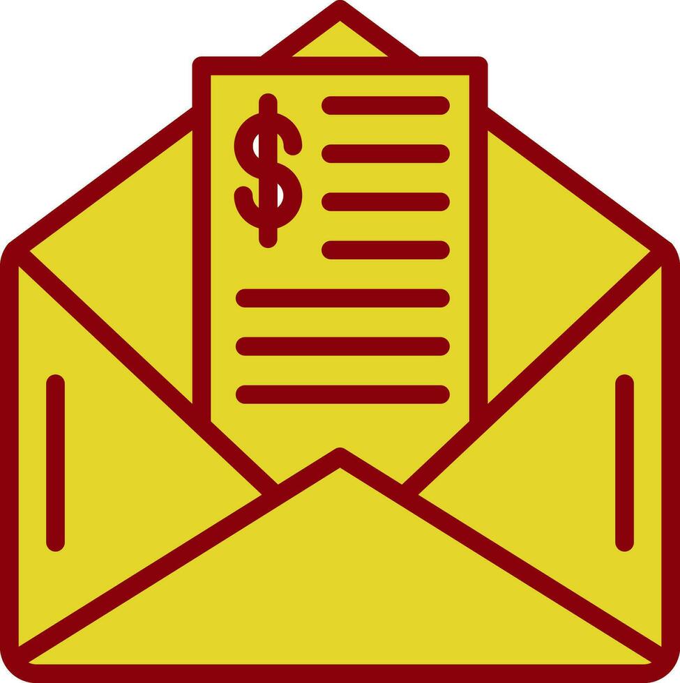 Paycheck Vector Icon Design