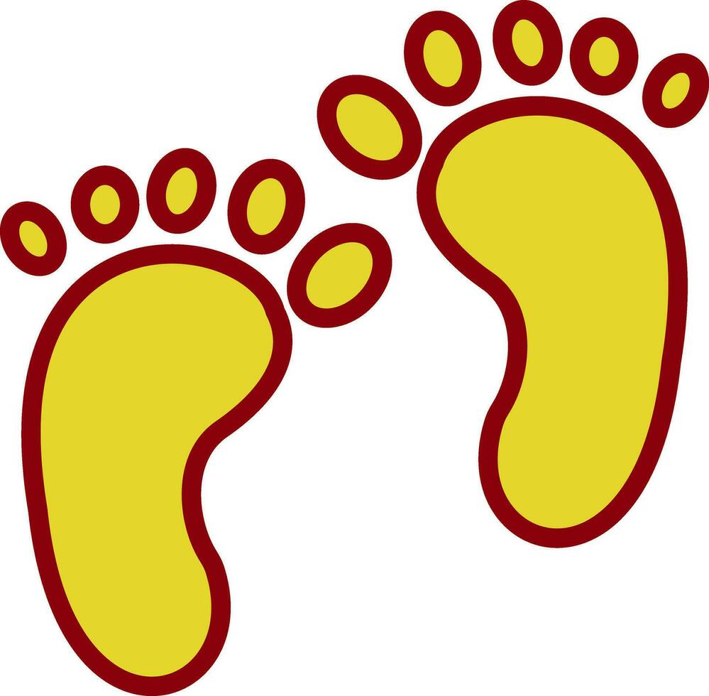 Footprint Vector Icon Design