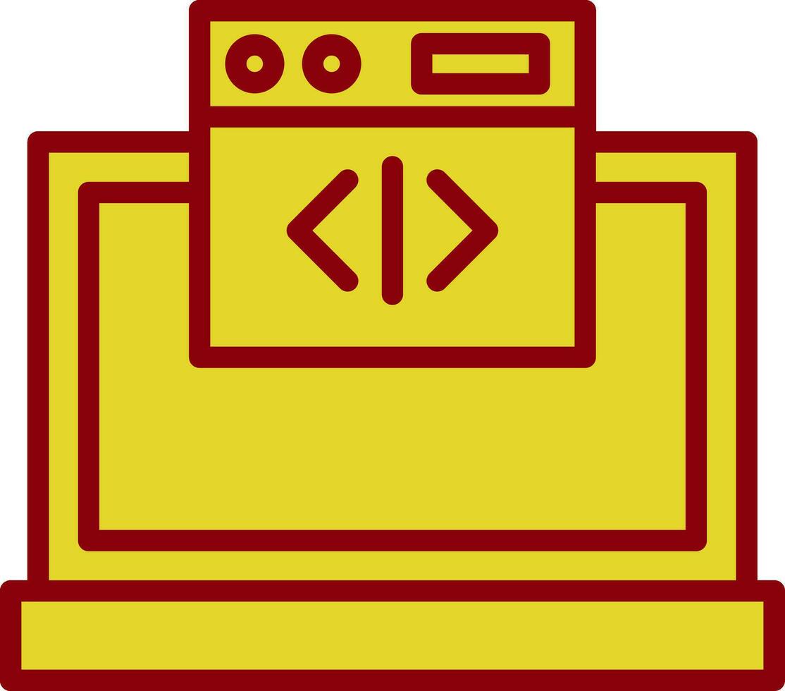 Web coding Vector Icon Design