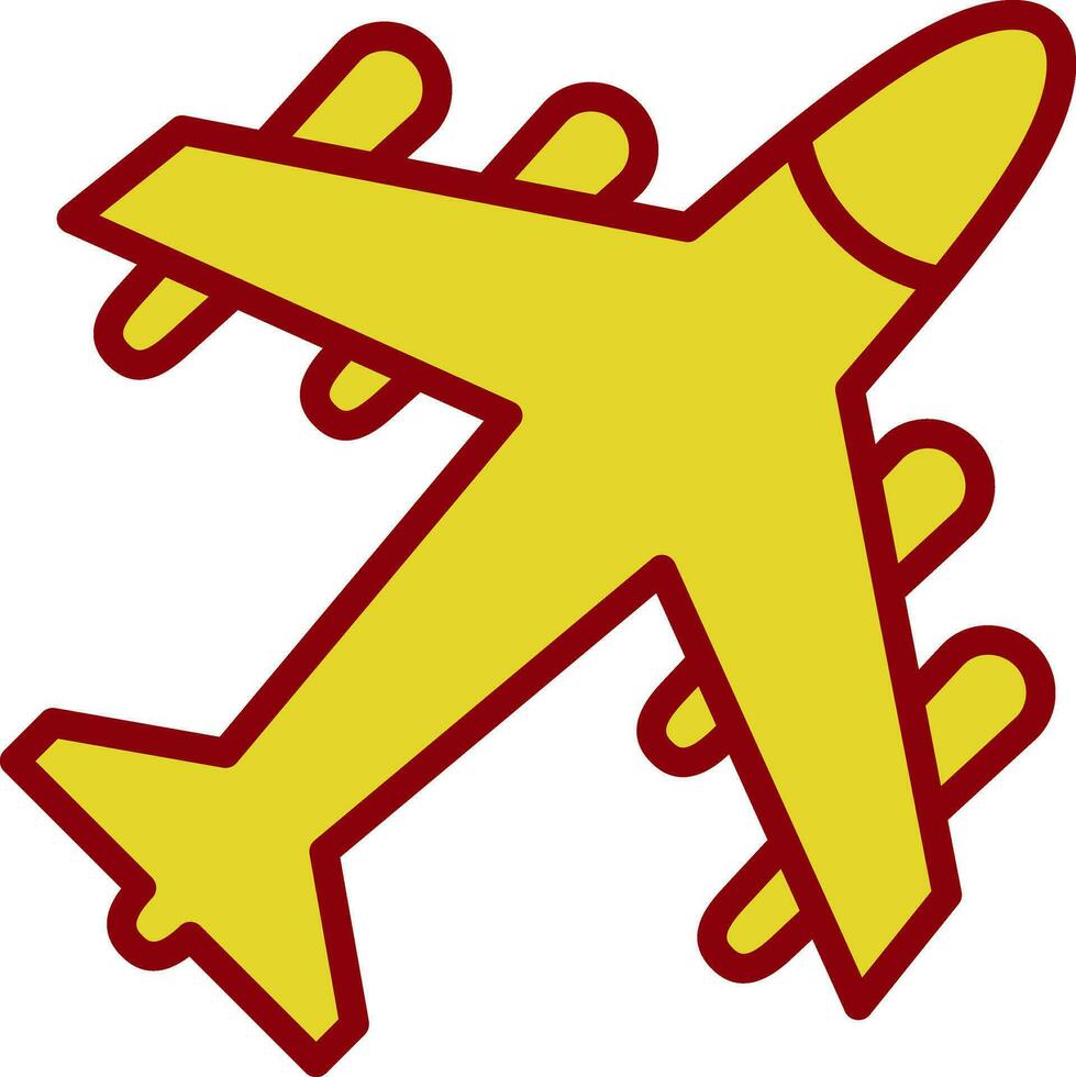 diseño de icono de vector de avión