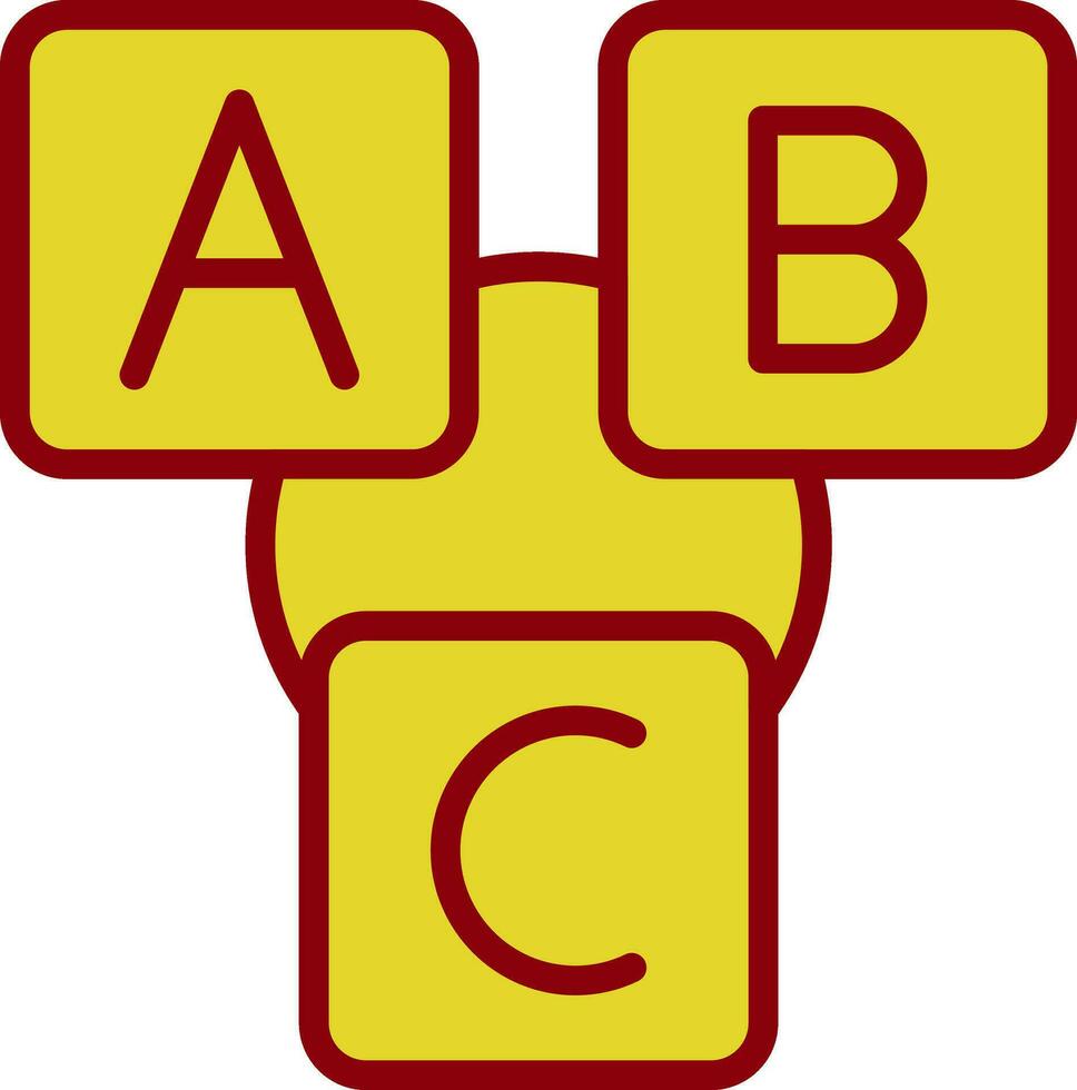 Abc block Vector Icon Design