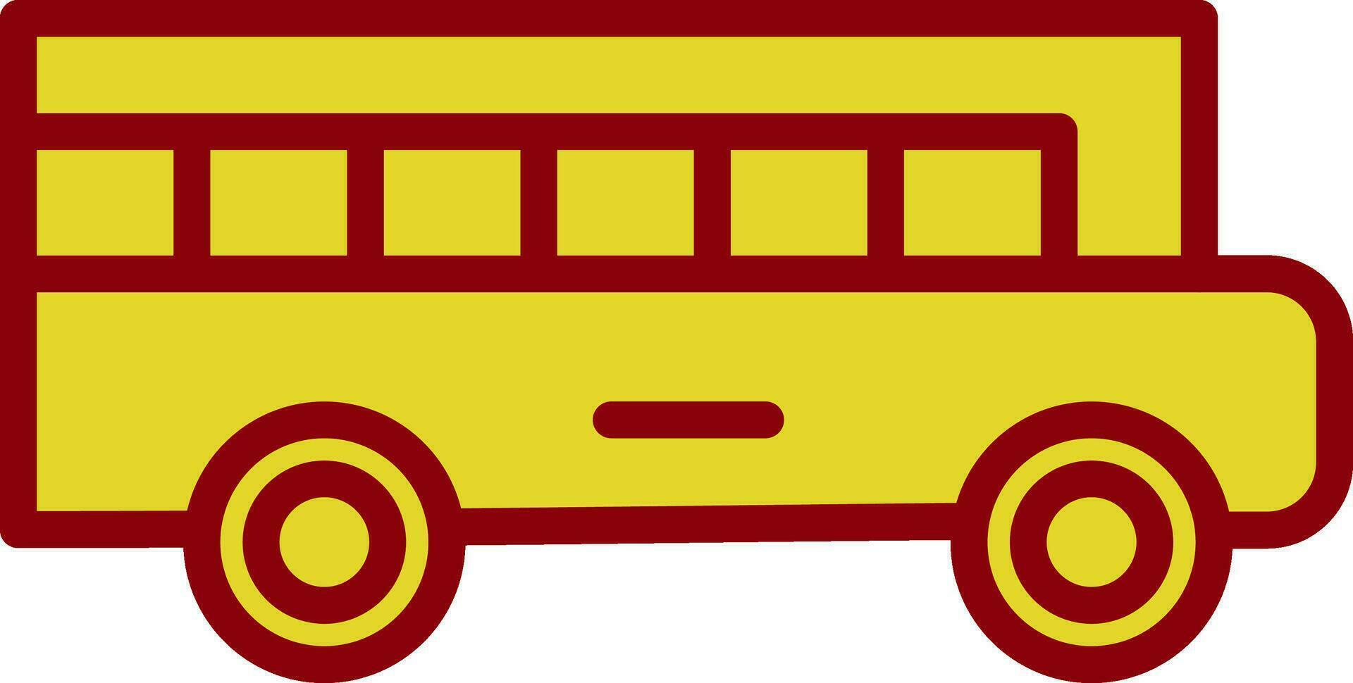 School bus Vector Icon Design