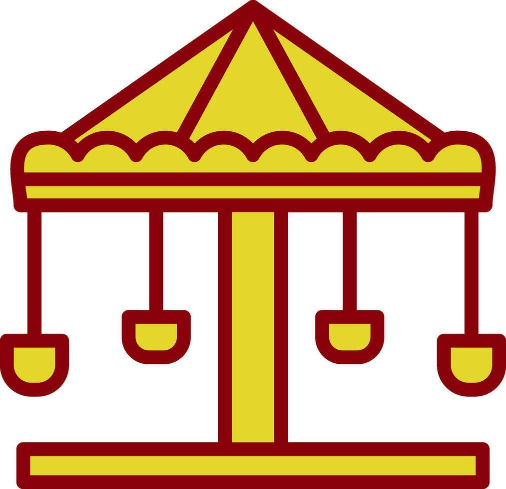 Merry go round Vector Icon Design