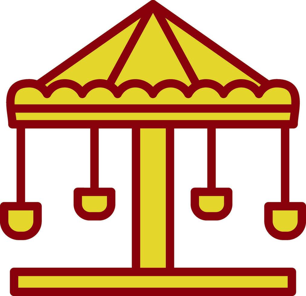 diseño de icono de vector de merry go round