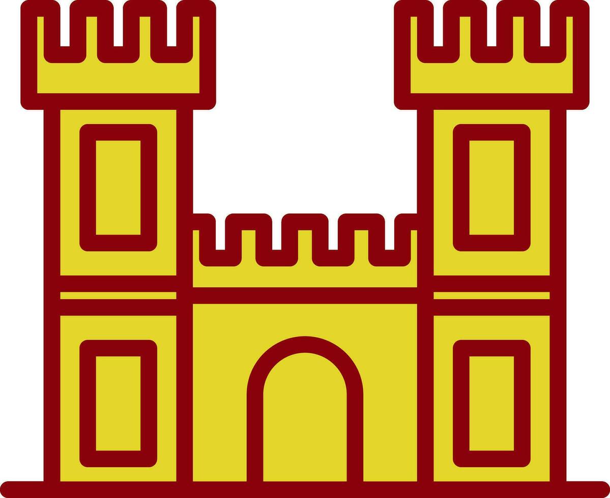 diseño de icono de vector de castillo