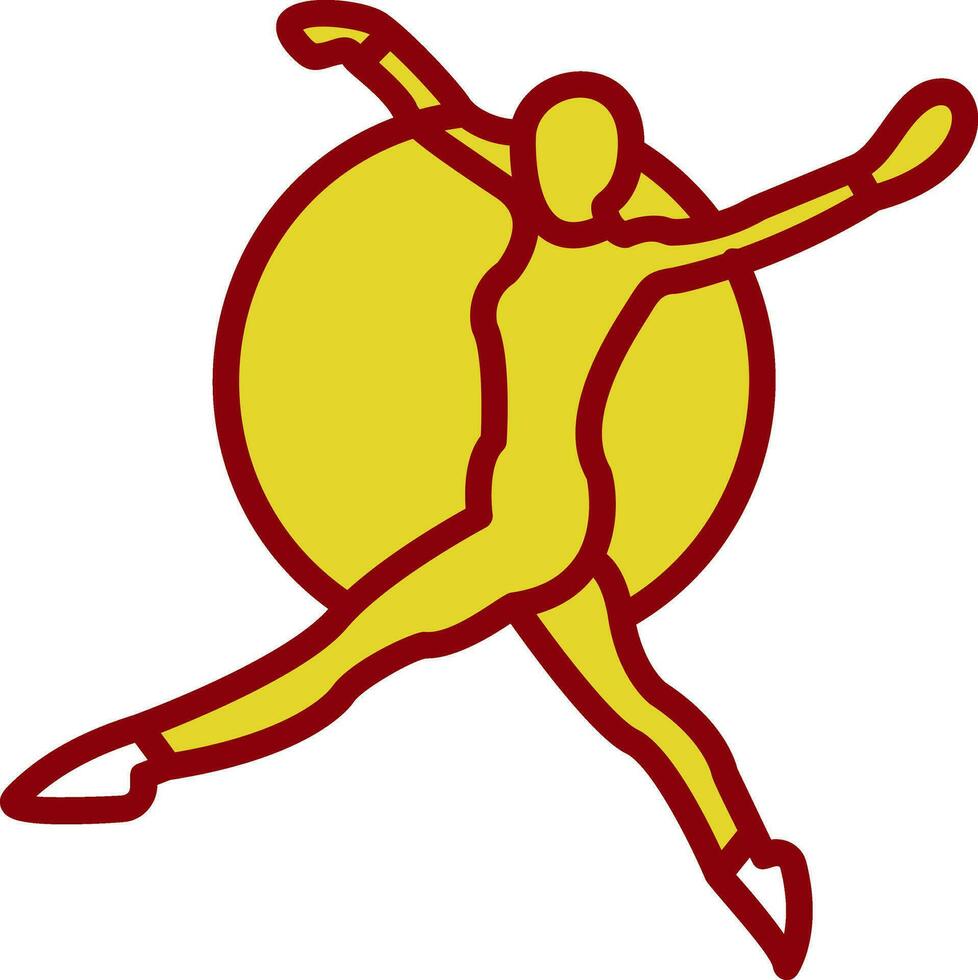 Trapeze artist Vector Icon Design