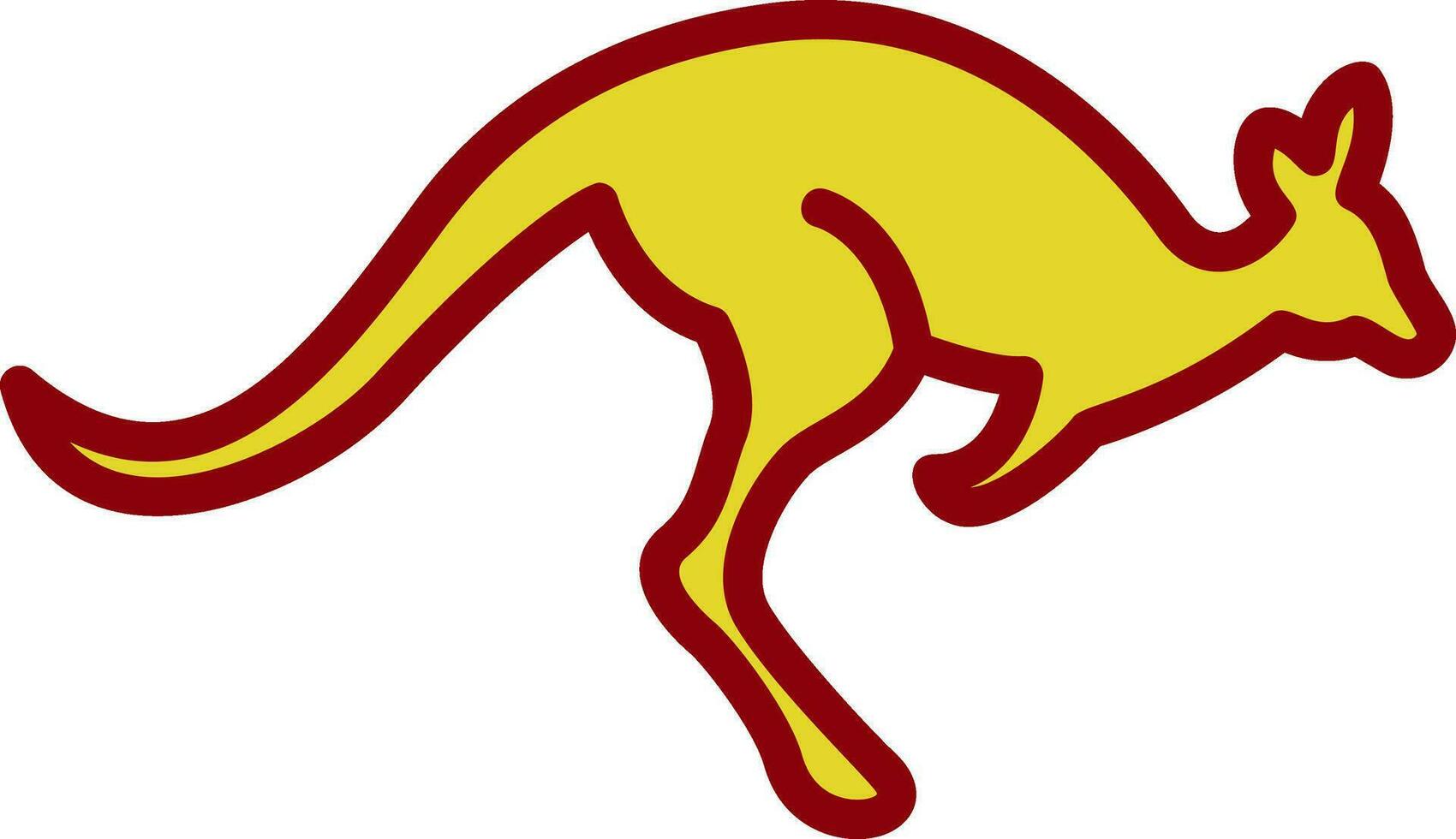 Kangaroo Vector Icon Design