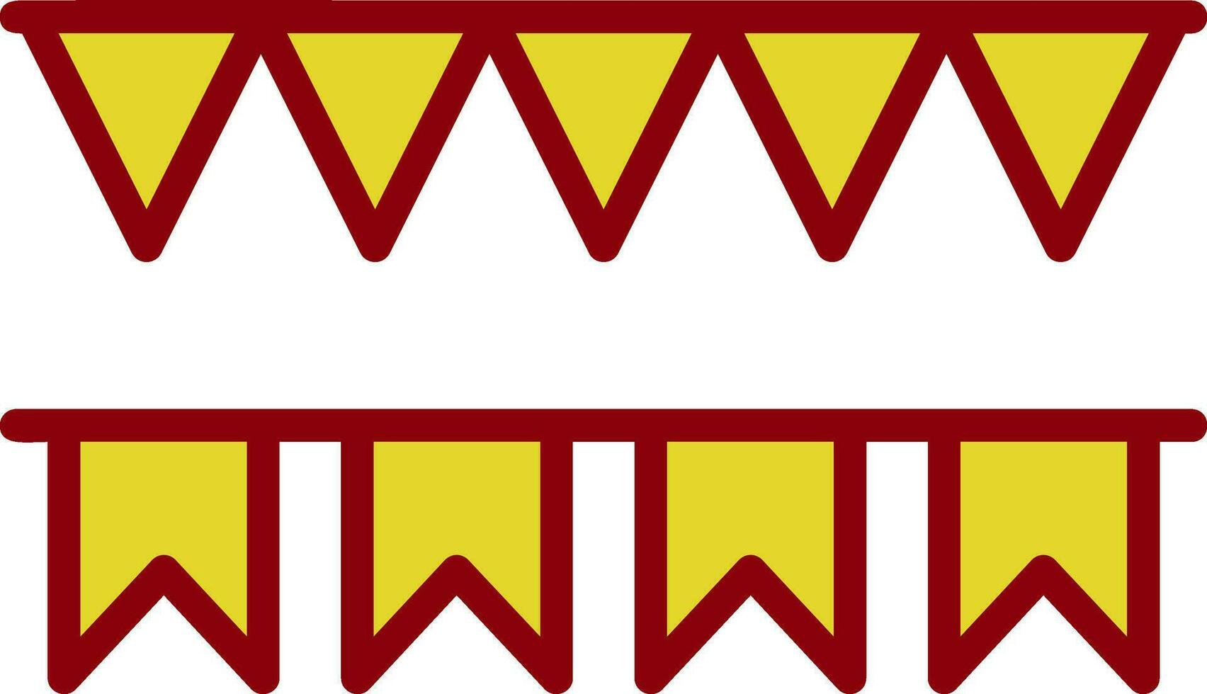 Decorative flag Vector Icon Design