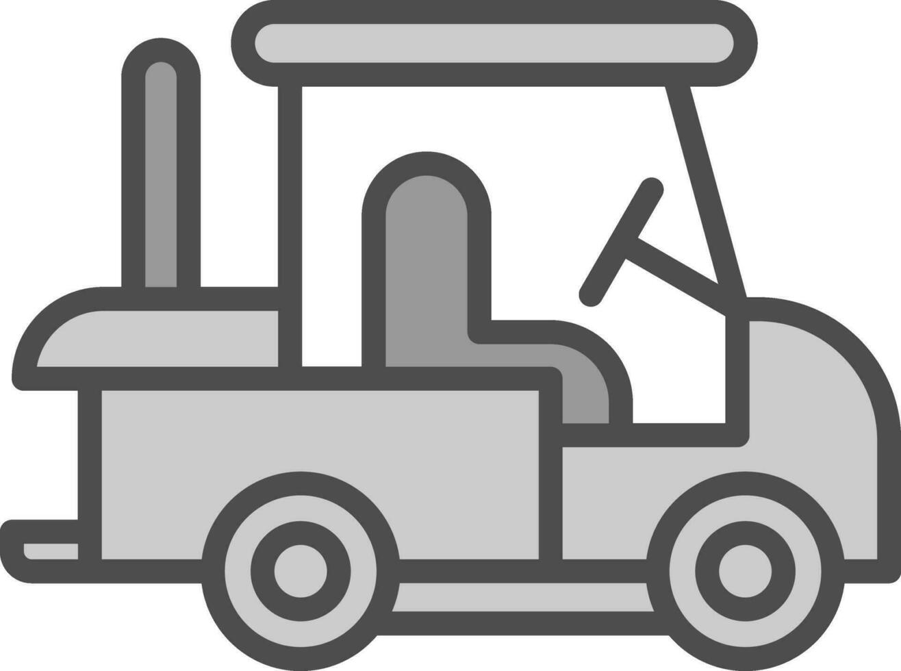 Golf cart Vector Icon Design