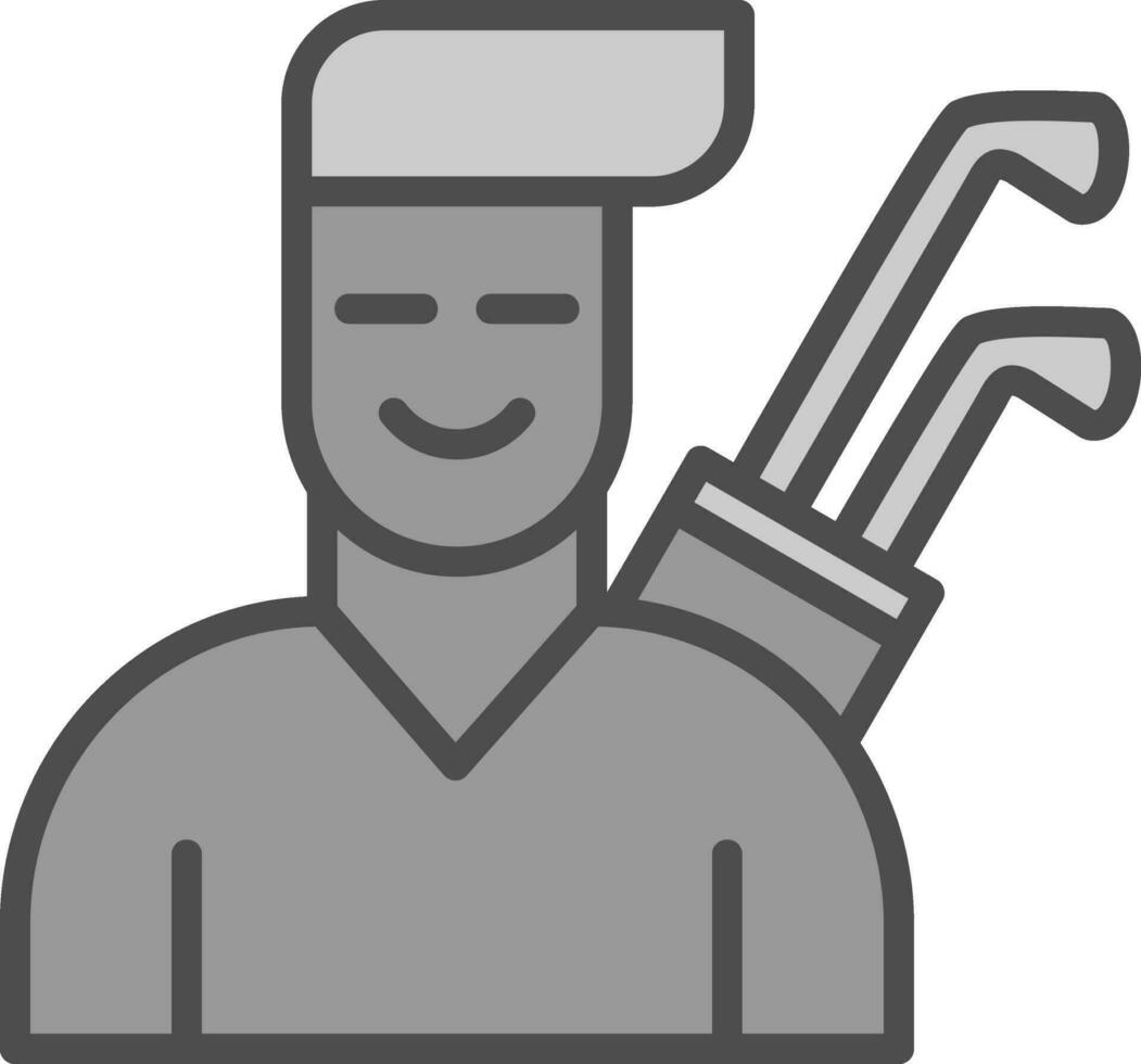 Golfer Vector Icon Design