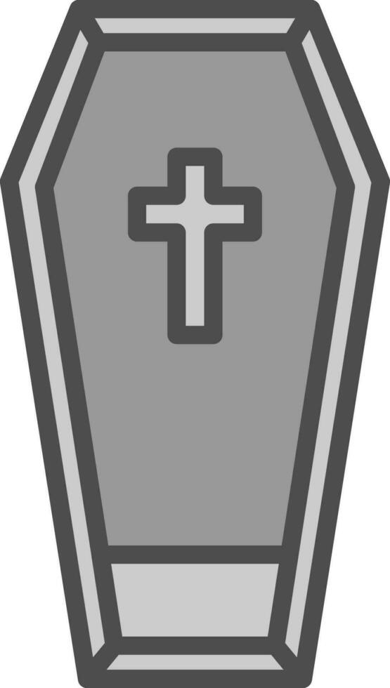 Coffin Vector Icon Design