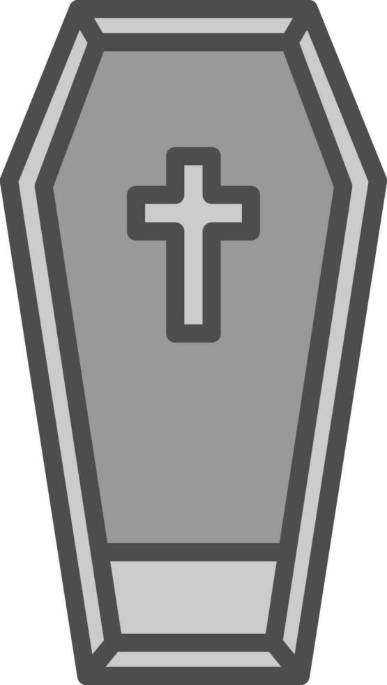 Coffin Vector Icon Design