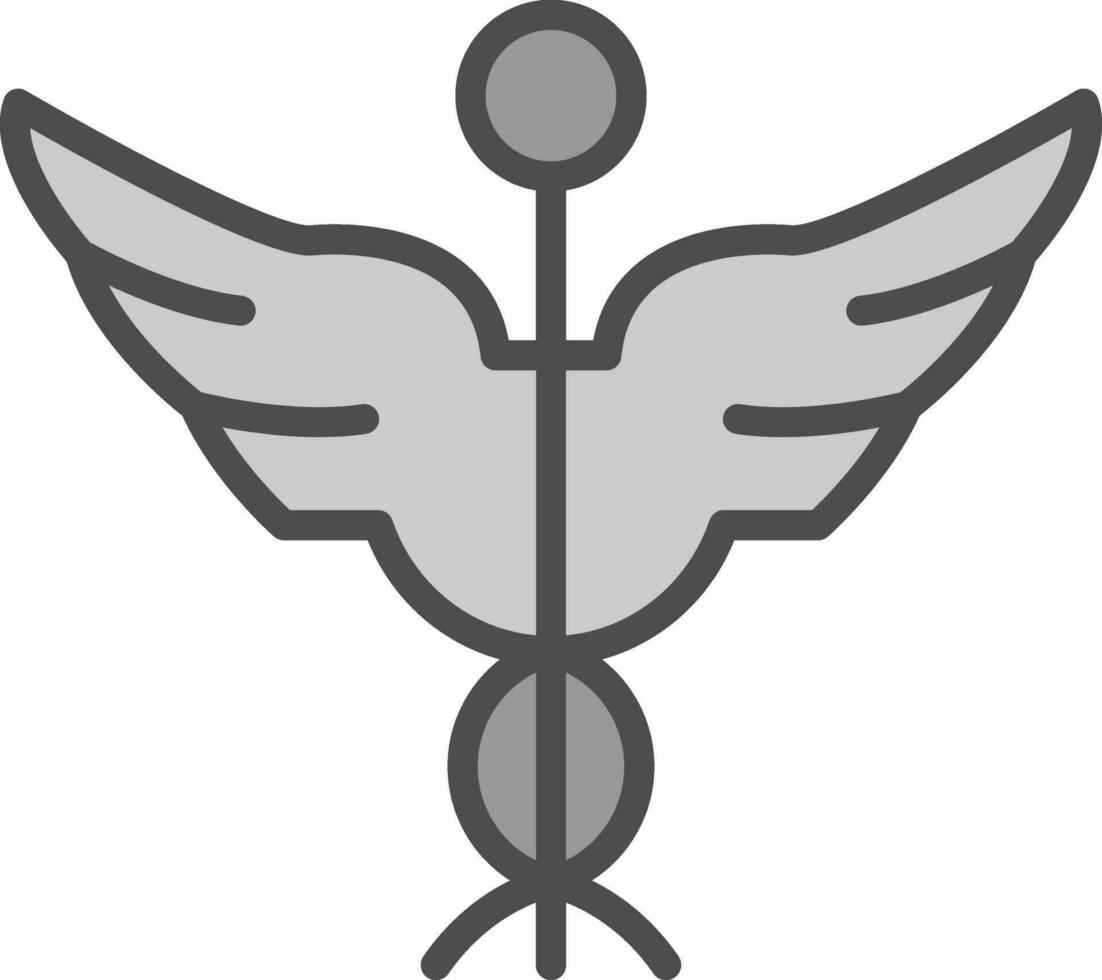 Caduceus Vector Icon Design