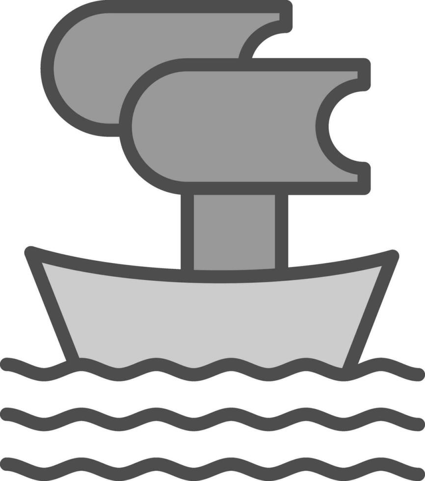 Trireme Vector Icon Design